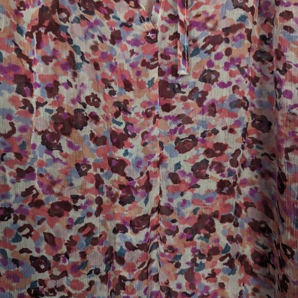 NWT Isabel Marant Étoile Daytonea Multicolor Printed Tie Front Blouse - Picture 4 of 11